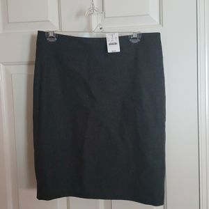 NWT J. Crew Wool Charcoal Gray Pencil Skirt
